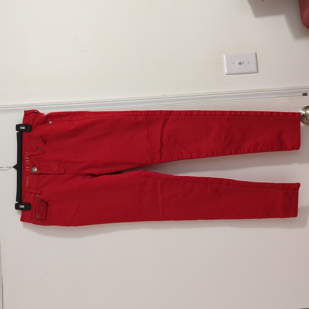 Red jeans